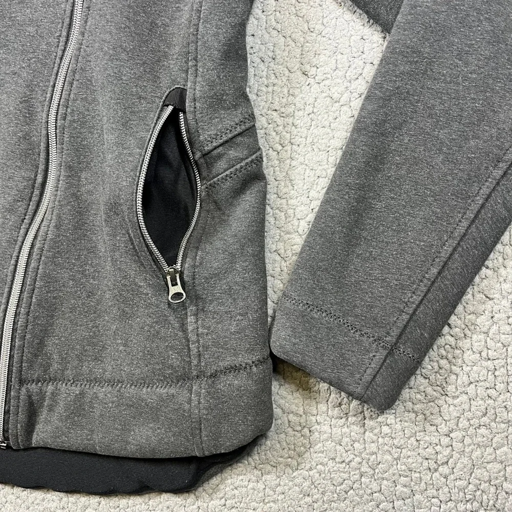 Lululemon Athletica Cozy Up Buttercup Jacket‎ Womens Size 4 Gray Sherpa Lined